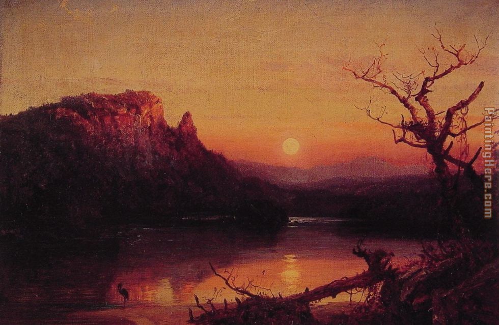 Sunset,Eagle Cliff,New Hampshire painting - Jasper Francis Cropsey Sunset,Eagle Cliff,New Hampshire art painting